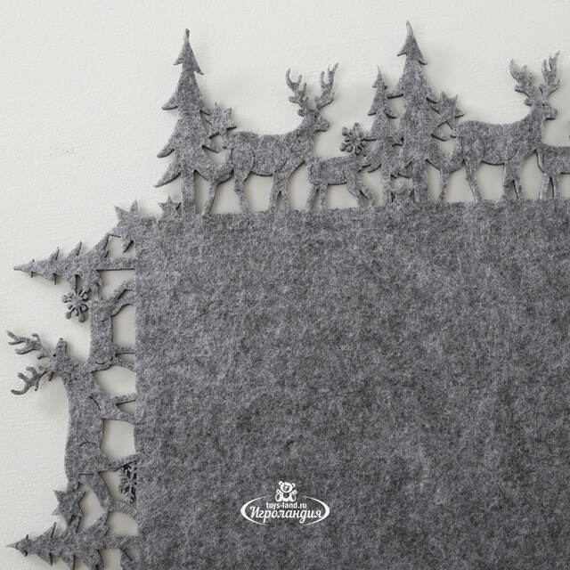 Новогодняя дорожка для стола Монтана 100*35 см дымчатая Boltze