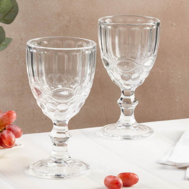 Бокал для вина Монруж 17 см прозрачный, стекло Boltze