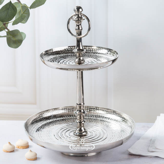 Этажерка для фруктов двухъярусная Бьянка 30 см Boltze