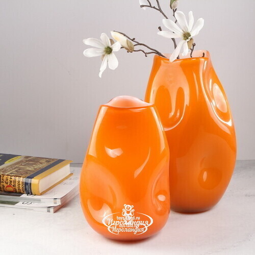 Декоративная ваза Альбиора 29 см мандариновая EDG