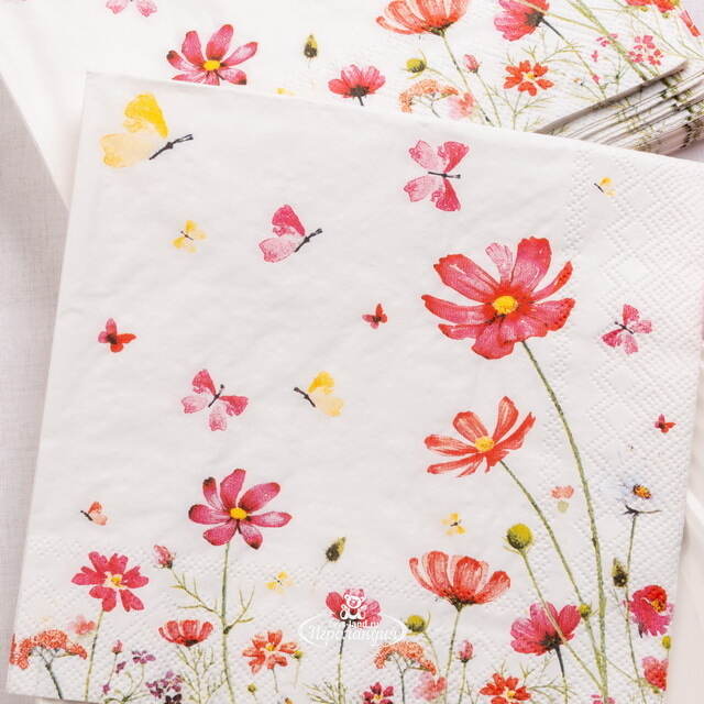 Бумажные салфетки Cosmea of Eden 17*17 см, 20 шт Boltze