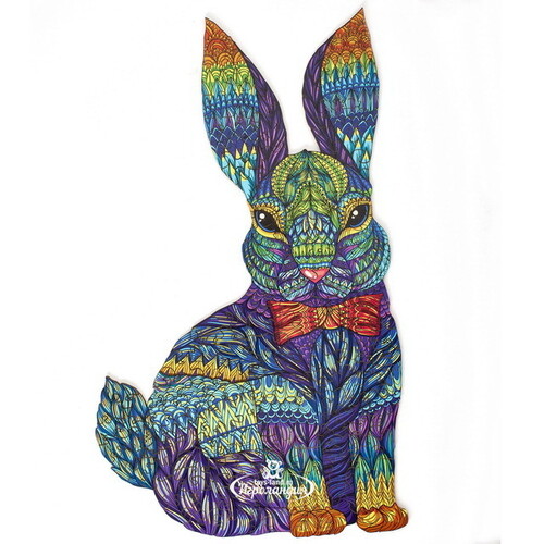 Деревянный пазл Мистер кролик 41*24 см разноцветный, 200 элементов Active Puzzles