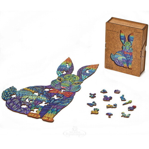 Деревянный пазл Мистер кролик 41*24 см разноцветный, 200 элементов Active Puzzles
