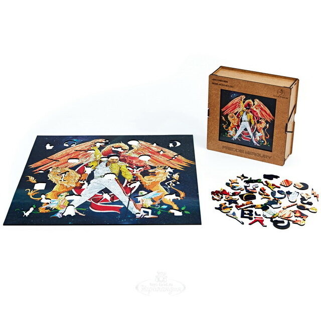 Деревянный пазл Фредди Меркьюри 40*40 см, 450 элементов Active Puzzles