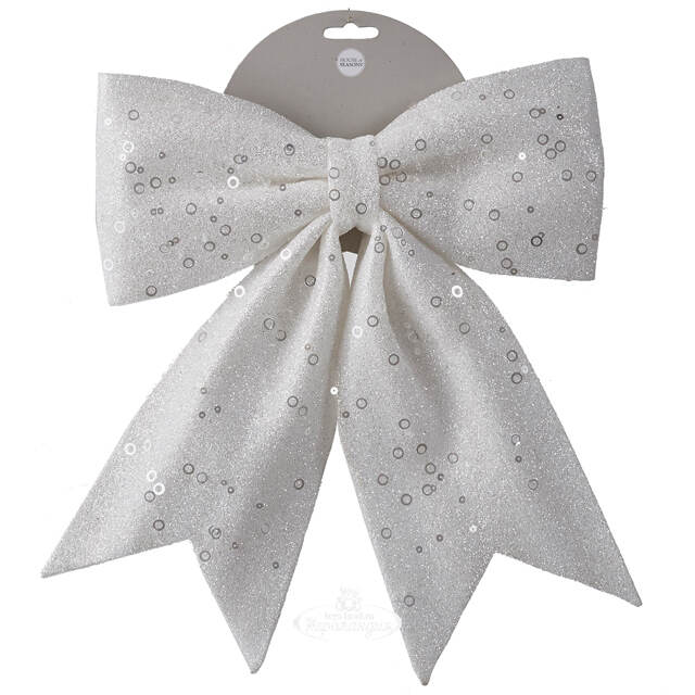 Бант на елку Снежные Блестки 28*33 см Edelman (Эдельман)