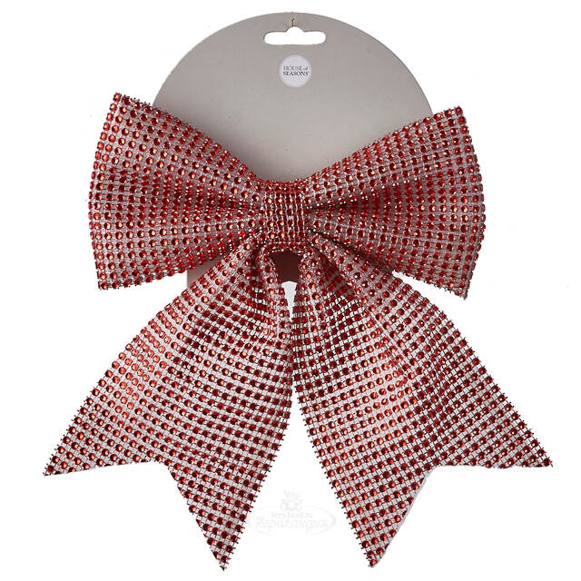 Бант Красные Кристаллы 20*24 см Edelman