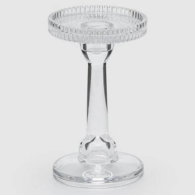 Стеклянный подсвечник Maggio 16 см, двусторонний EDG