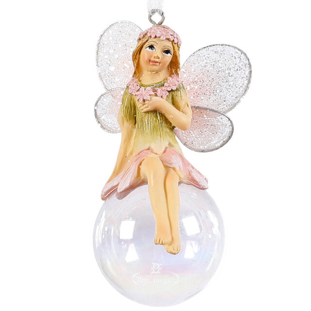 Ёлочная игрушка Фея Дастин на волшебном шаре 9 см, подвеска Edelman
