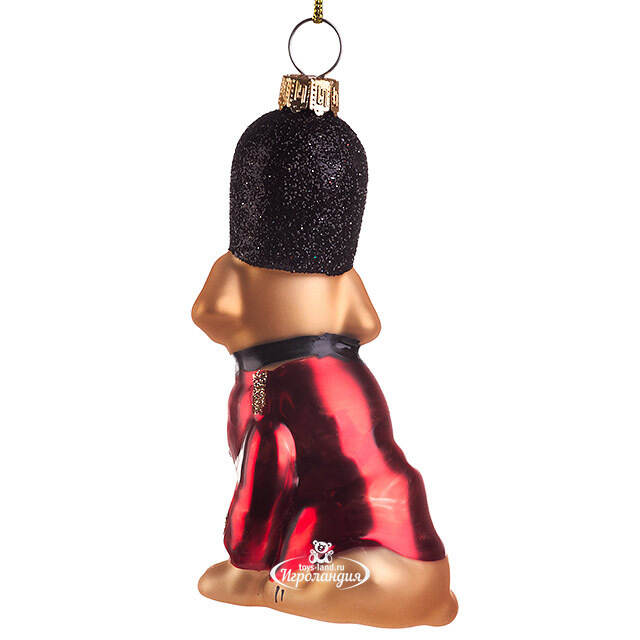 Елочная игрушка Лабрадор - Королевский Гвардеец 12 см, стекло Edelman