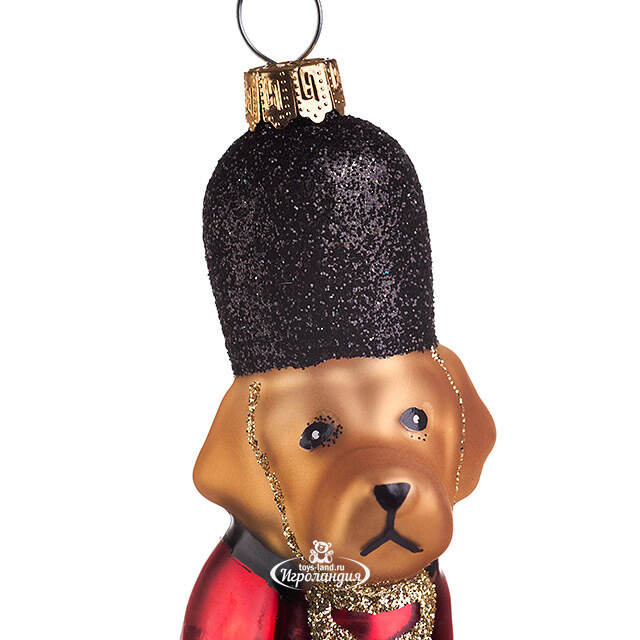 Елочная игрушка Лабрадор - Королевский Гвардеец 12 см, стекло Edelman