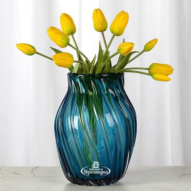 Стеклянная ваза Scirocco 26 см EDG