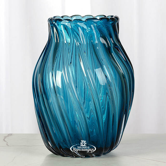 Стеклянная ваза Scirocco 26 см EDG