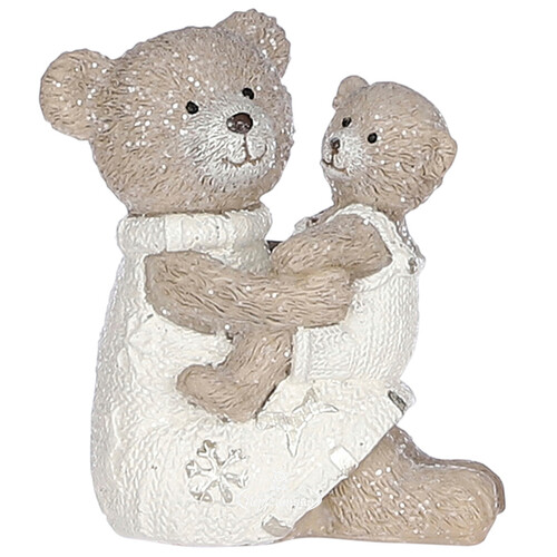 Новогодняя фигурка Медвежья Нежность: Мама и малыш Винни 8 см Edelman