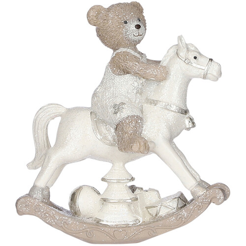 Новогодняя фигурка Медвежья Нежность: Мишка Винни на лошадке-качалке 15 см Edelman