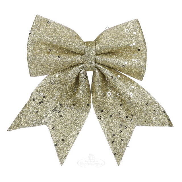 Декоративный бант Charette 24*20 см золотистый Edelman
