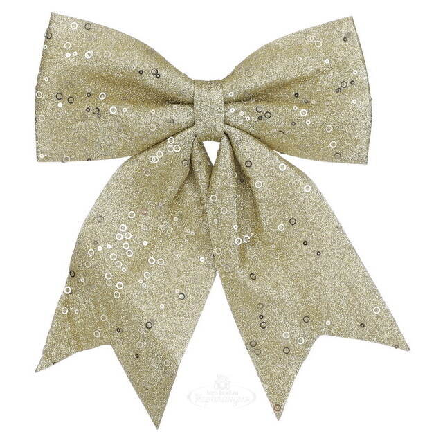 Декоративный бант Charette 33*28 см золотистый Edelman