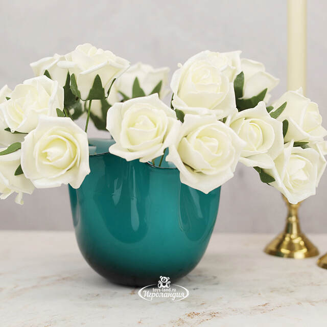 Декоративная ваза Алеберта 14 см бирюзовая EDG