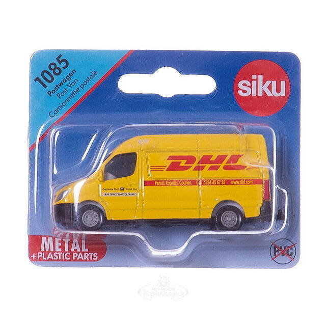 Металлическая машинка Почта DHL 1:55, 7 см SIKU