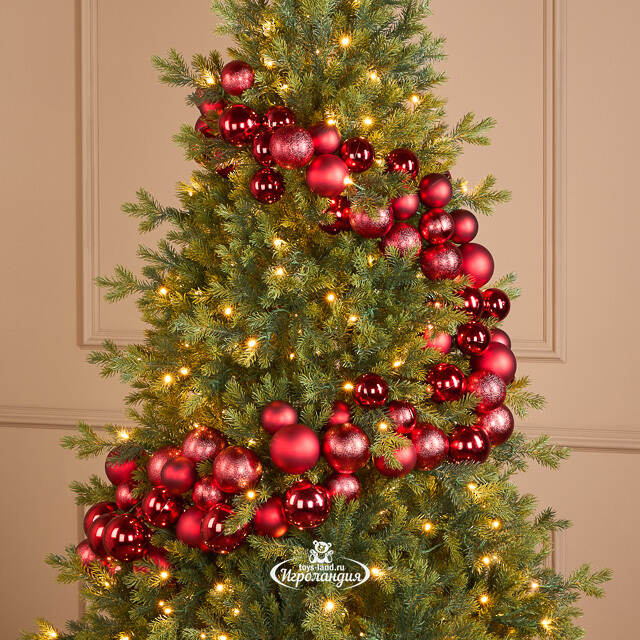 Гирлянда из елочных шаров Гранатовая Нить 180*17 см, пластик Winter Deco