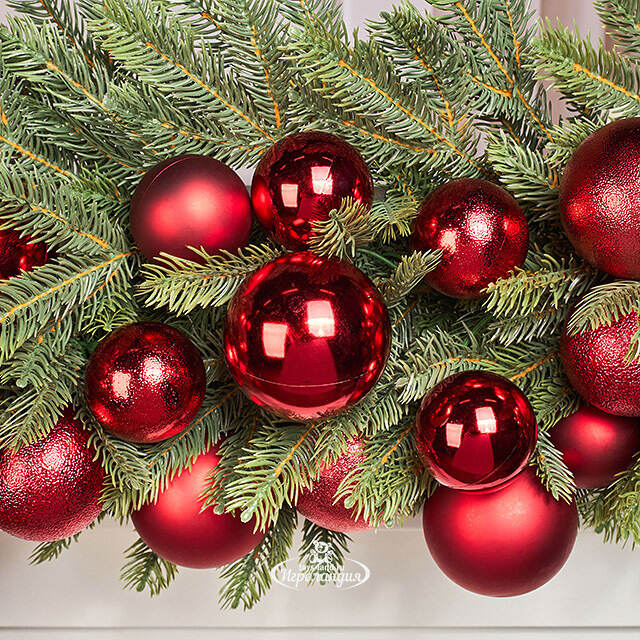 Гирлянда из елочных шаров Гранатовая Нить 180*17 см, пластик Winter Deco
