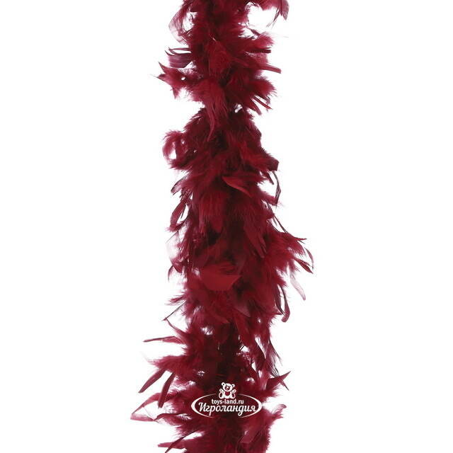 Гирлянда боа из перьев Frusten 180 см бордовая Edelman