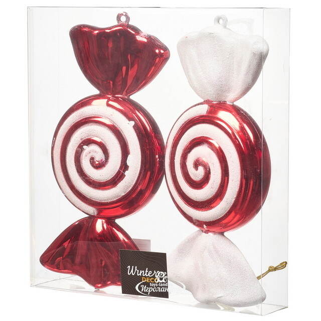 Елочные игрушки Candy - Эльфийские Конфеты 32 см, 2 шт, пластик Winter Deco