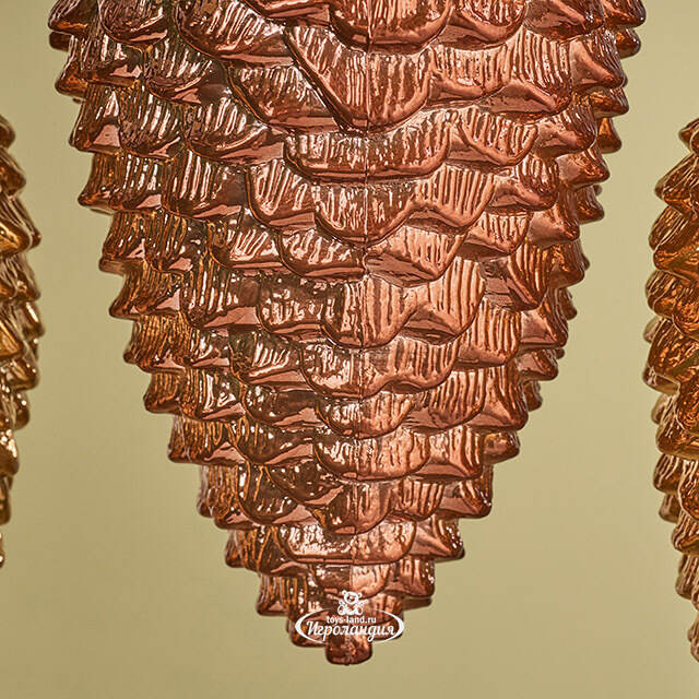 Елочные игрушки Шишка - Baston Royale 16*9 см, 4 шт, пластик Winter Deco