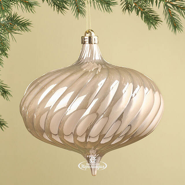 Елочная игрушка Луковка Petrice 19*17 см перламутр, пластик Winter Deco