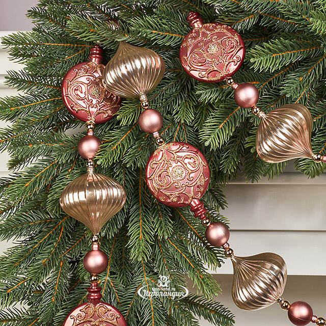 Бусы на елку Джованни 270 см, пластик Winter Deco