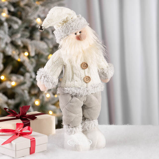 Новогодняя фигура Санта с бубенчиком 38 см Hogewoning