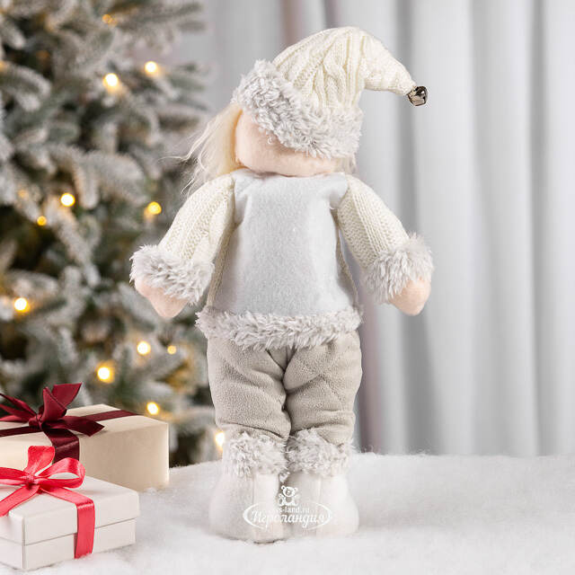 Новогодняя фигура Санта с бубенчиком 38 см Hogewoning