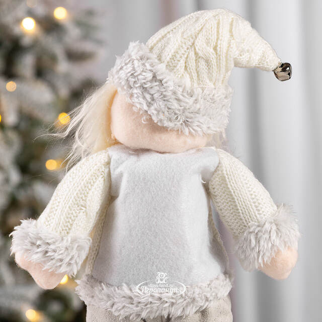 Новогодняя фигура Санта с бубенчиком 38 см Hogewoning