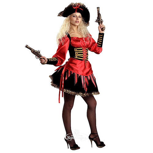 Карнавальный костюм для взрослых Пиратка, 46 размер Батик