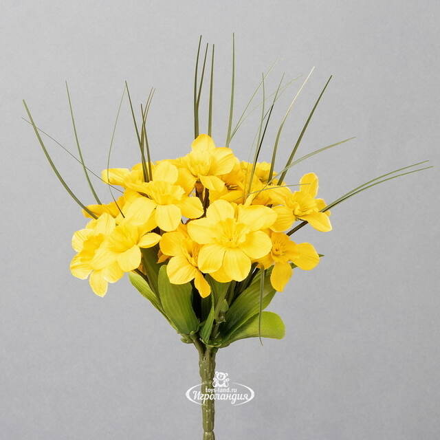 Искусственный букет Нарциссы: Giallo Puesto 21 см Edelman