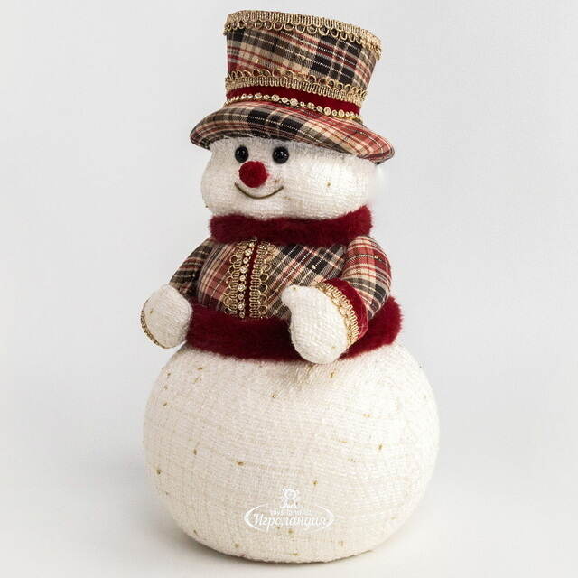 Новогодняя фигура Снеговик Бебингтон 38 см Winter Deco