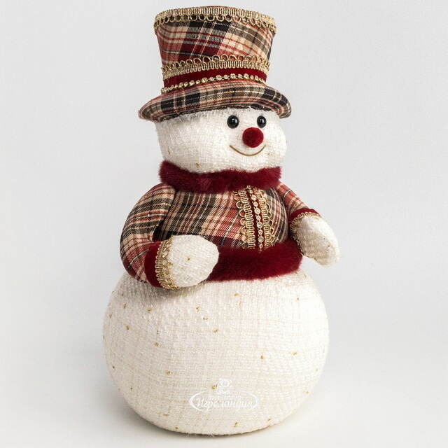 Новогодняя фигура Снеговик Бебингтон 38 см Winter Deco