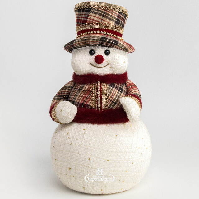 Новогодняя фигура Снеговик Бебингтон 38 см Winter Deco