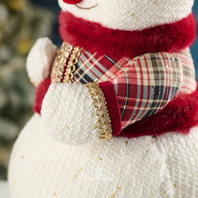 Новогодняя фигура Снеговик Бебингтон 38 см Winter Deco
