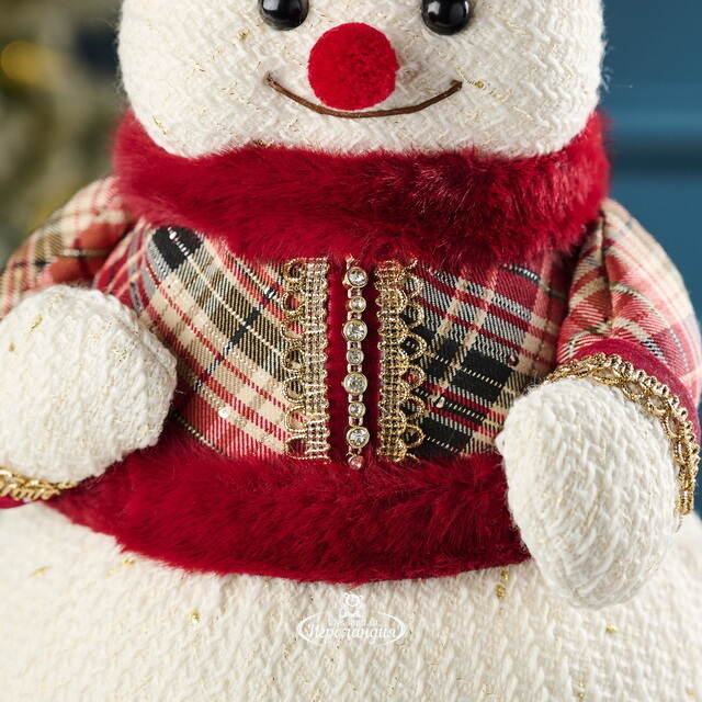 Новогодняя фигура Снеговик Бебингтон 38 см Winter Deco