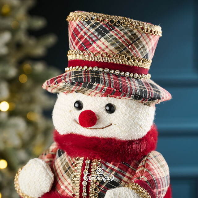 Новогодняя фигура Снеговик Бебингтон 38 см Winter Deco