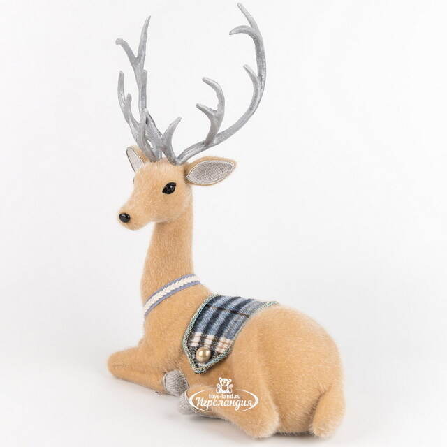Декоративная фигура Олень Дунбар - Silver Horns 30 см Winter Deco