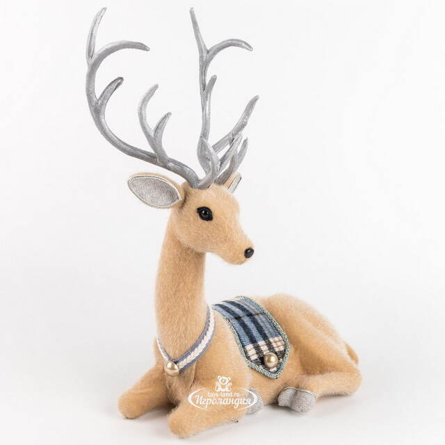 Декоративная фигура Олень Дунбар - Silver Horns 30 см Winter Deco