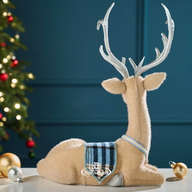 Декоративная фигура Олень Дунбар - Silver Horns 30 см Winter Deco