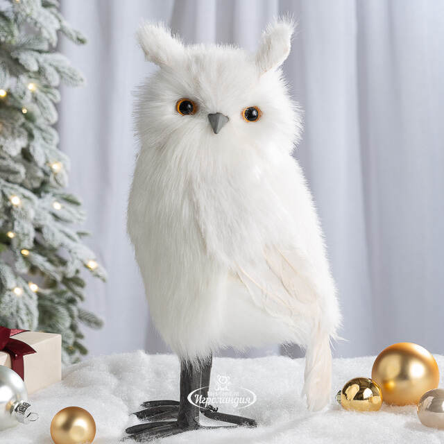 Декоративная фигура Сова Дебора - Лес Брокилон 31 см Winter Deco