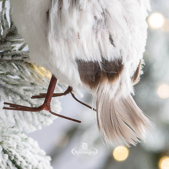 Елочная игрушка Сова Летиция из леса Уолден 11 см Winter Deco