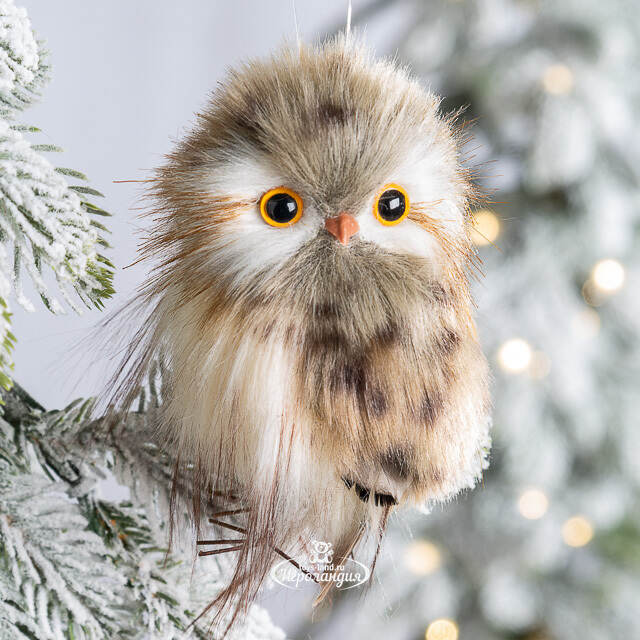 Елочная игрушка Сова Мирелла - Сказочный лес Эшдаун 12 см Winter Deco