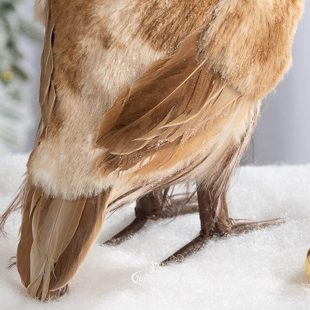 Декоративная фигура Сова Франческа - Лес Броулин 27 см Winter Deco