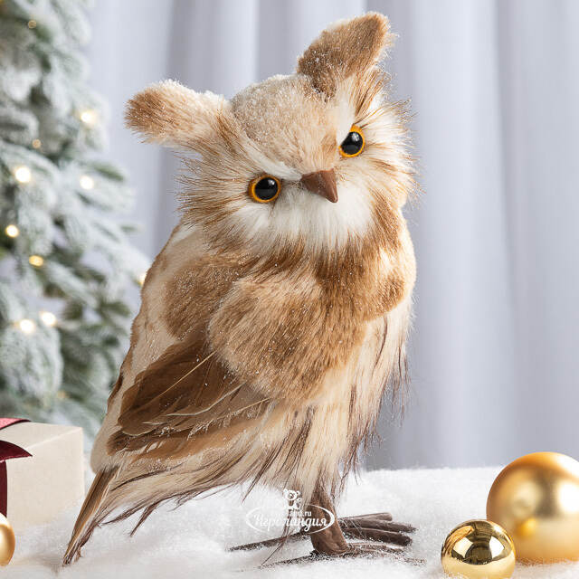 Декоративная фигура Сова Франческа - Лес Броулин 27 см Winter Deco