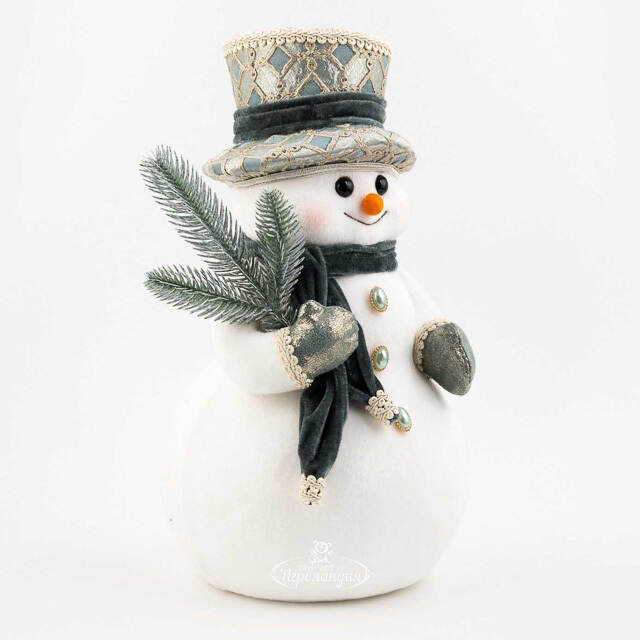 Новогодняя фигура Снеговик Флурри - Раффината 38 см Winter Deco