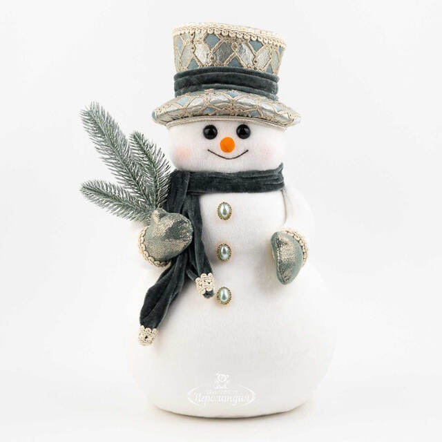 Новогодняя фигура Снеговик Флурри - Раффината 38 см Winter Deco